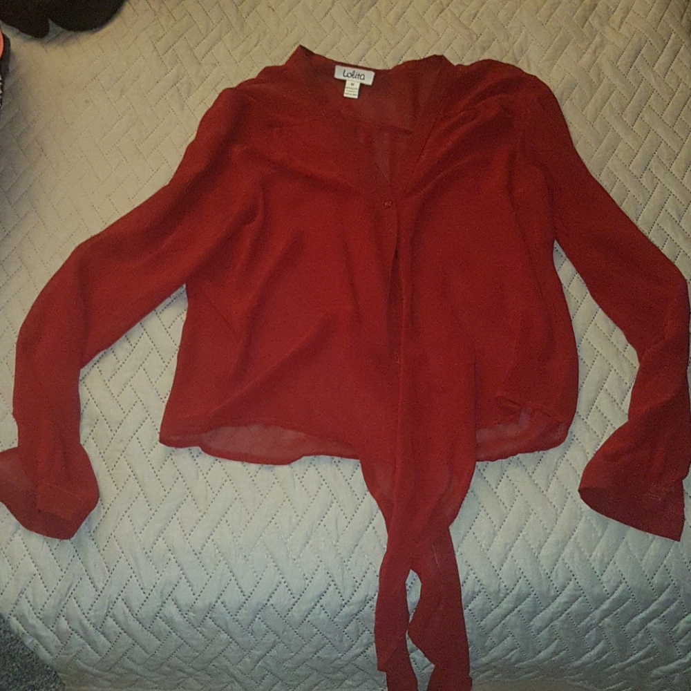 Red blouse